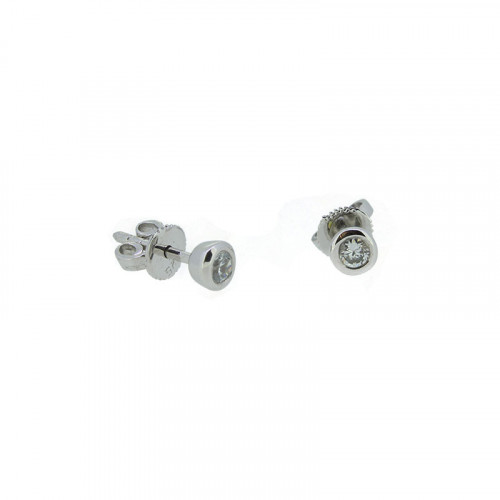 Ohrstecker Silber 925 Rhodiniert mit Zirkonia