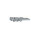 Ring Silber 925 Rhodiniert mit 5 Zirkonia