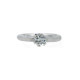 Solitaire Ring Silber 925 rhodiniert