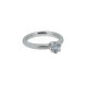 Solitaire Ring Silber 925 rhodiniert