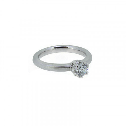 Solitaire Ring Silber 925 rhodiniert