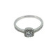 Damenring Silber 925 rhodiniert Zirkonias