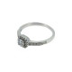 Damenring Silber 925 rhodiniert Zirkonias