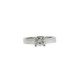 Solitaire Ring Echtsilber rhodiniert Zirkonia