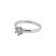 Solitaire Ring Silber 925 rhodiniert Zirkonia