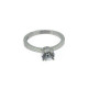 Solitaire Ring Silber 925 rhodiniert Zirkonia