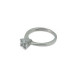 Solitaire Ring Silber 925 rhodiniert Zirkonia