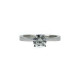 Solitaire Ring Silber 925 rhodiniert Zirkonia