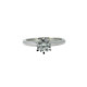 Solitaire Ring Silber 925 rhodiniert Zirkonia