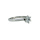 Solitaire Ring Silber 925 rhodiniert Zirkonia