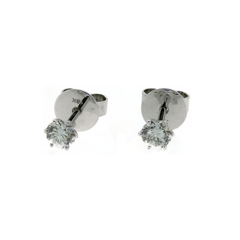 Ohrstecker Weissgold 750 Brillanten 0.41ct. WSI