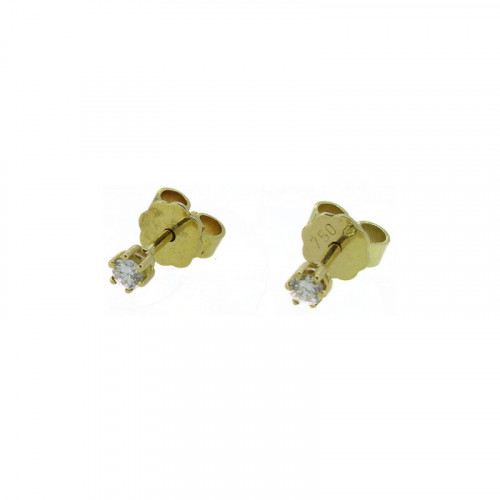 Ohrstecker Gelbgold 750 Brillanten 0.16ct. GVS1