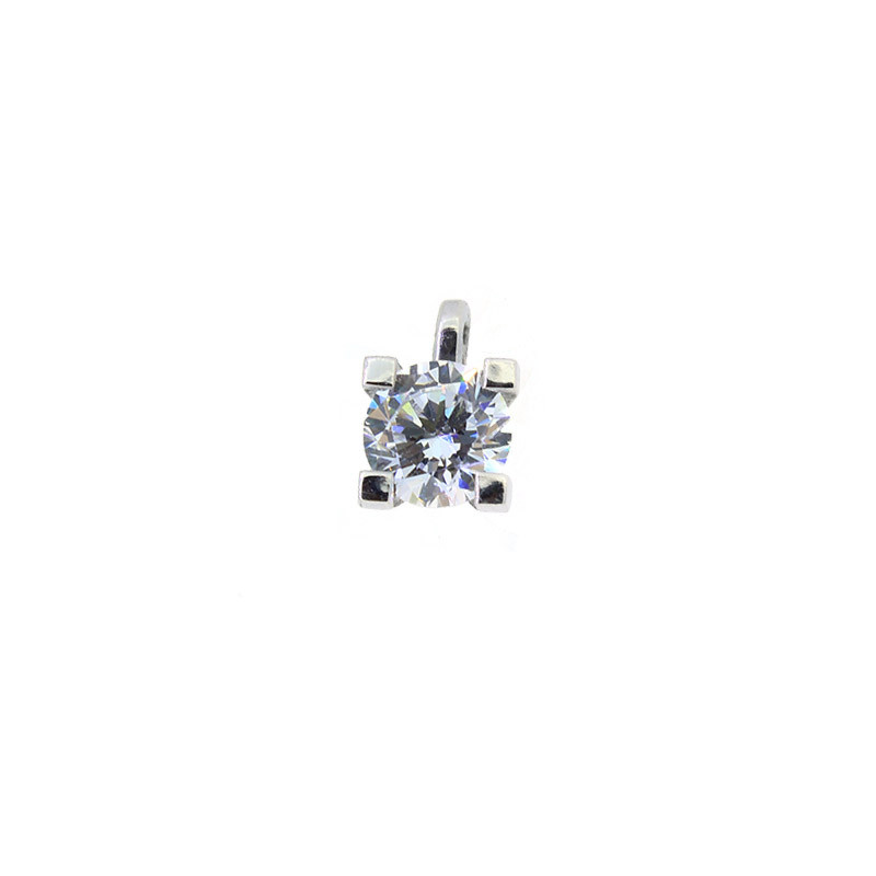 Anhänger in Silber 925 Rhodiniert mit Zirkonia
