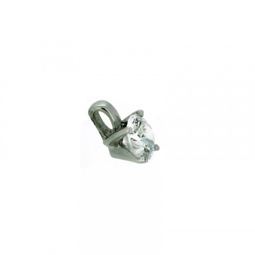 Anhänger in Silber 925 Rhodiniert mit Zirkonia