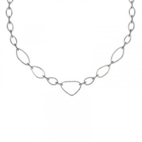 Collier Weissgold 750 WSI Brillanten 1.06ct