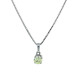 Solitaire Collier 18 Karat Weissgold 0.77 Carat JVS1