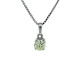 Solitaire Collier 18 Karat Weissgold 0.77 Carat JVS1