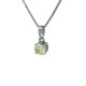 Solitaire Collier 18 Karat Weissgold 0.77 Carat JVS1