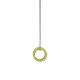 Collier Sapphire Wheel 18 Karat Gelbgold Saphire 0.61 Carat