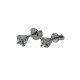 Ohrstecker Silber 925 Rhodiniert mit Zirkonia